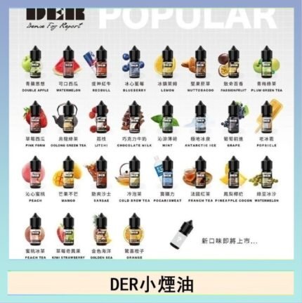 DER系列電子煙主機小煙油30ml #3.0%